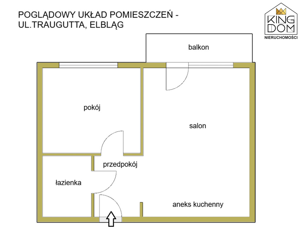 Elbląg KINGDOM NIERUCHOMOŚCI BLISKO CIEBIE NA WYNAJEM USTAWNE 2-POKOJOWE MIESZKANIE Z DUŻYM BALKONEMWYPOSAŻONE I