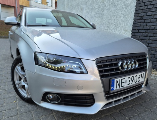 Elbląg 🚗 Audi A4 B8 S-LINE 1,8 Benzyna 120 KM, 2009 rok &mdash; Manual, Klimatyzacja, Skóra, ALU, Tempomat,