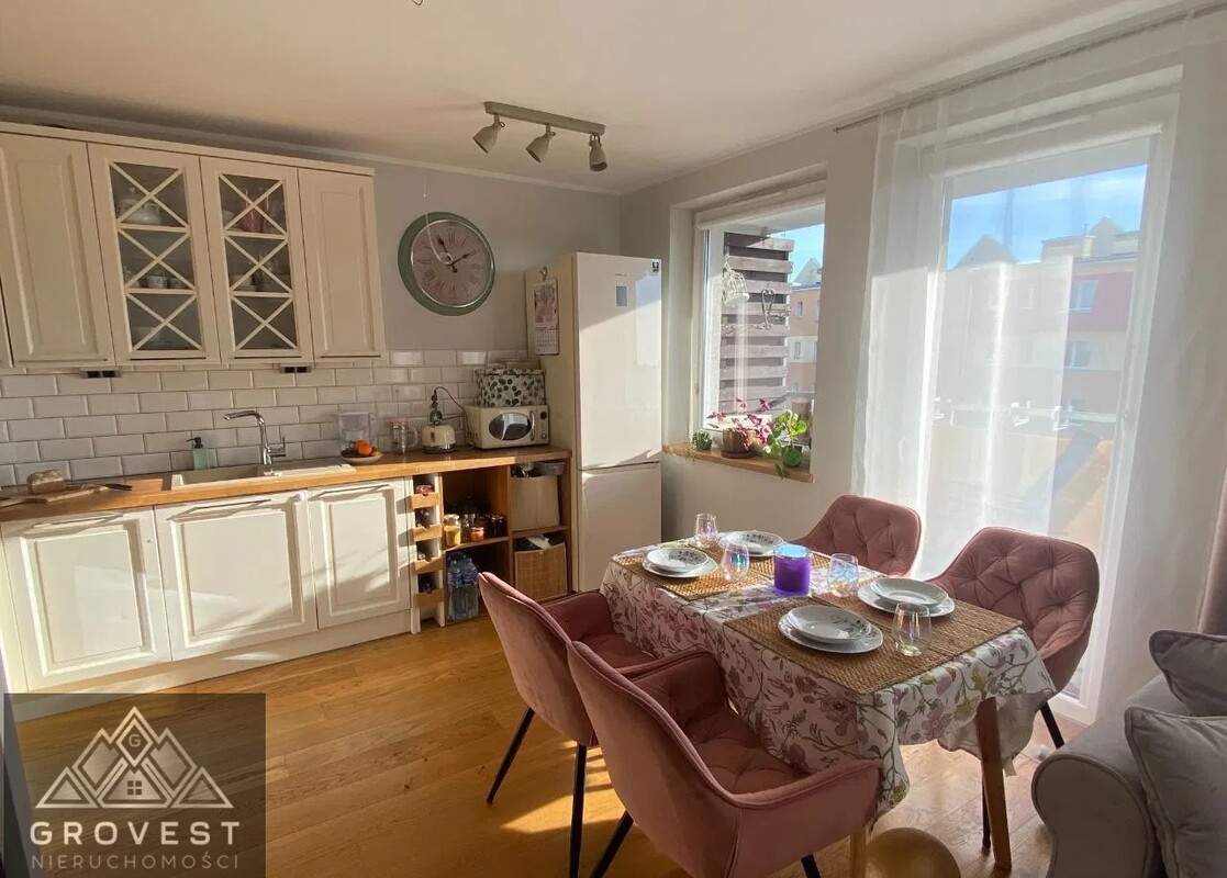 Elbląg GROVEST NIERUCHOMOŚCIPREZENTUJE: Dwupoziomowe klimatyzowane 4-pokojowe mieszkanie 77,3