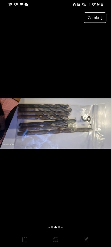 Elbląg Witam posiadam na sprzedaż duże ilości wiertla do betonu do metalu do maszyn pilniki różne. Gwintowniki różnego