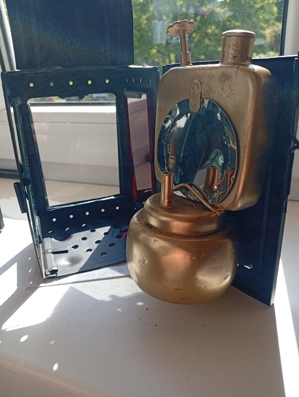 Elbląg Sprzedam 5 lamp zabytkowych PKP 3 szt lampy do przewozu wojska w wagonach towarowych na świeczkę lampy po