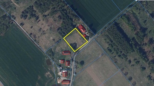 Elbląg * * * ABC NIERUCHOMOŚCI * * *POLECAMY!! UROKLIWA DZIAŁKA Z PROJEKTM BUDOWLANYMo pow. 1800 m2pod zabudowę