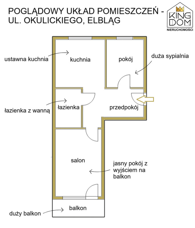 Elbląg 👑🏠 KINGDOM 🏠👑NIERUCHOMOŚCI BLISKO CIEBIE JASNE, USTAWNE