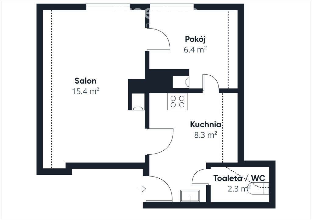 Elbląg FREEDOM NIERUCHOMOŚCISprzedam mieszkanie - Dębień. Na sprzedaż dwupokojowe i funkcjonalne mieszkanie