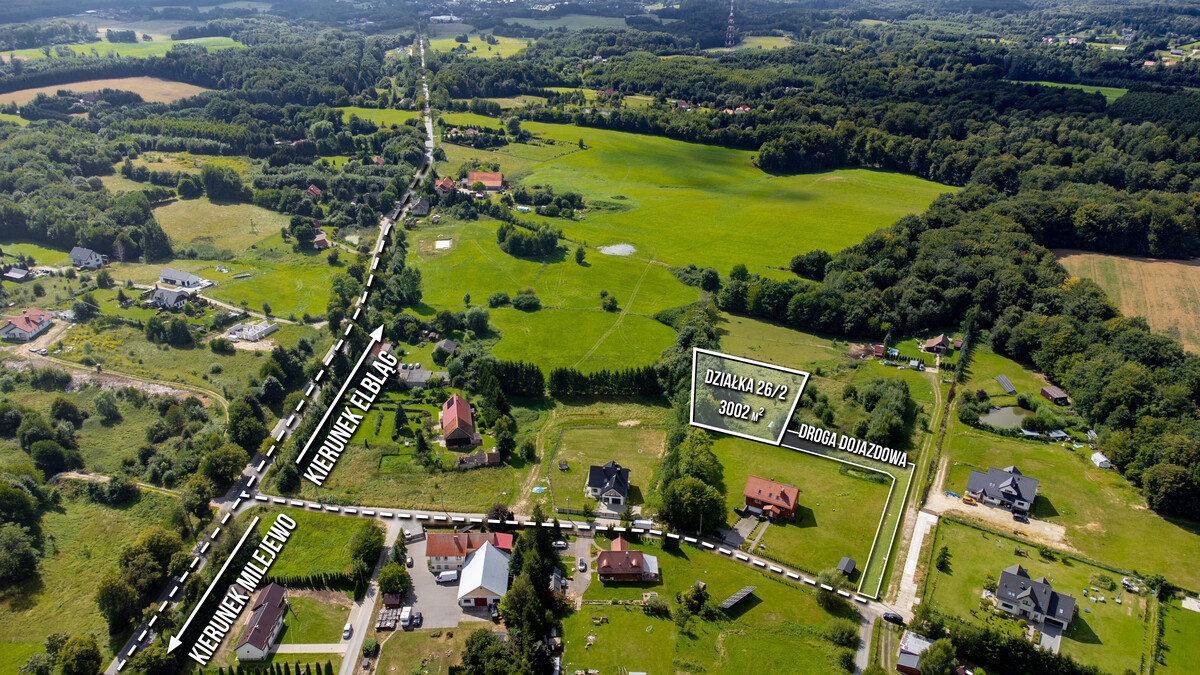 Elbląg TO MY SPRZEDAJEMYNIERUCHOMOŚCI W TYM MIEŚCIEBIURO NIERUCHOMOŚCIAMERICAN HOMEFOR SALE - DZIAŁKA PIASTOWO