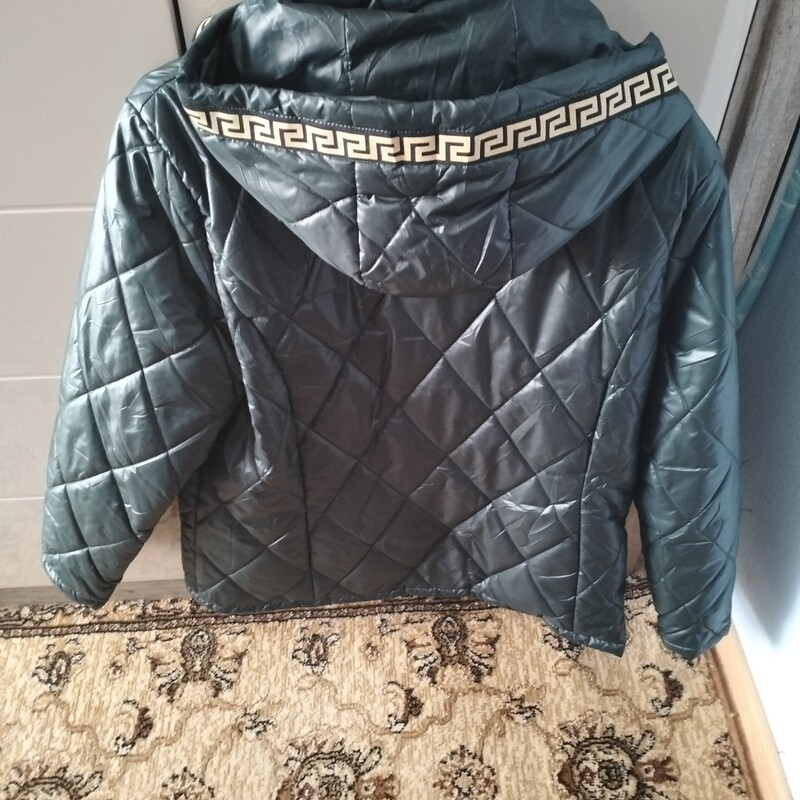 Elbląg Sprzedaję kurtkę przejściową rozmiar 44 kolor ciemno zielony dłuższa. z odpinanym kapturem, kieszenie