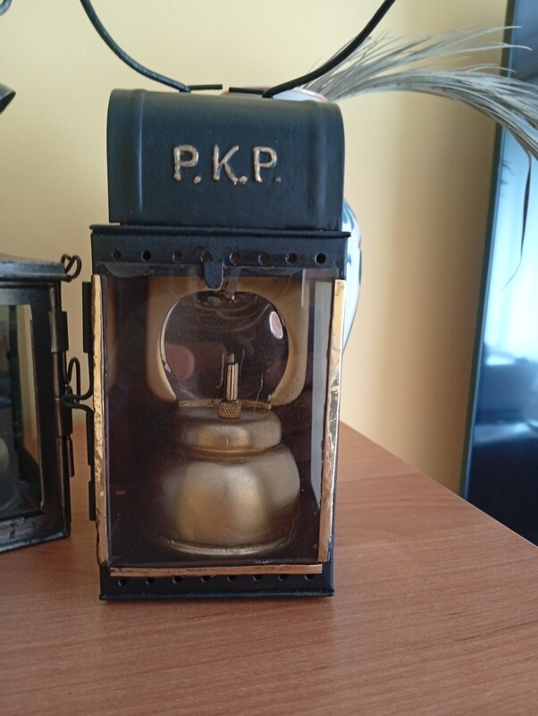 Elbląg Okazja!!! sprzedam 4lampy PKP 3szt karbidowe konduktorskie po renoawacji i jedna lampa na świeczkę z końca XIX