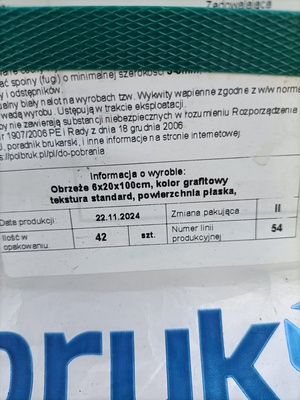 Elbląg Sprzedam paletę obrzeży cena za całość 450zł