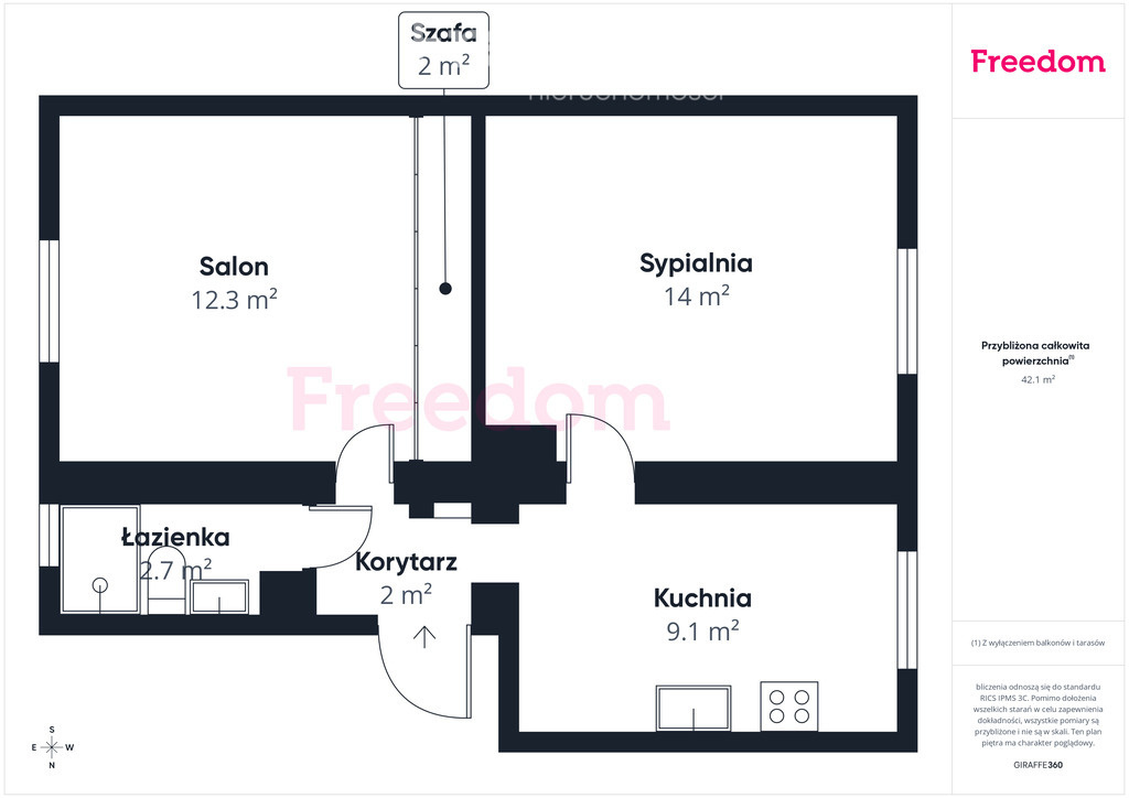 Elbląg FREEDOM NIERUCHOMOŚCISprzedam mieszkanie - Elbląg, Robotnicza. Opis nieruchomości: Na sprzedaż zadbane,