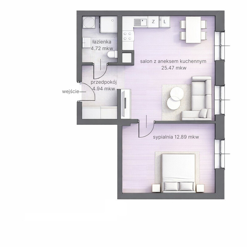 Elbląg ELBLĄG, UL. PRZYMURZE 6STARE MIASTO MIESZKANIE W STANIE DEWELOPERSKIM NOWY BUDYNEK Z 2025r2 POKOJE