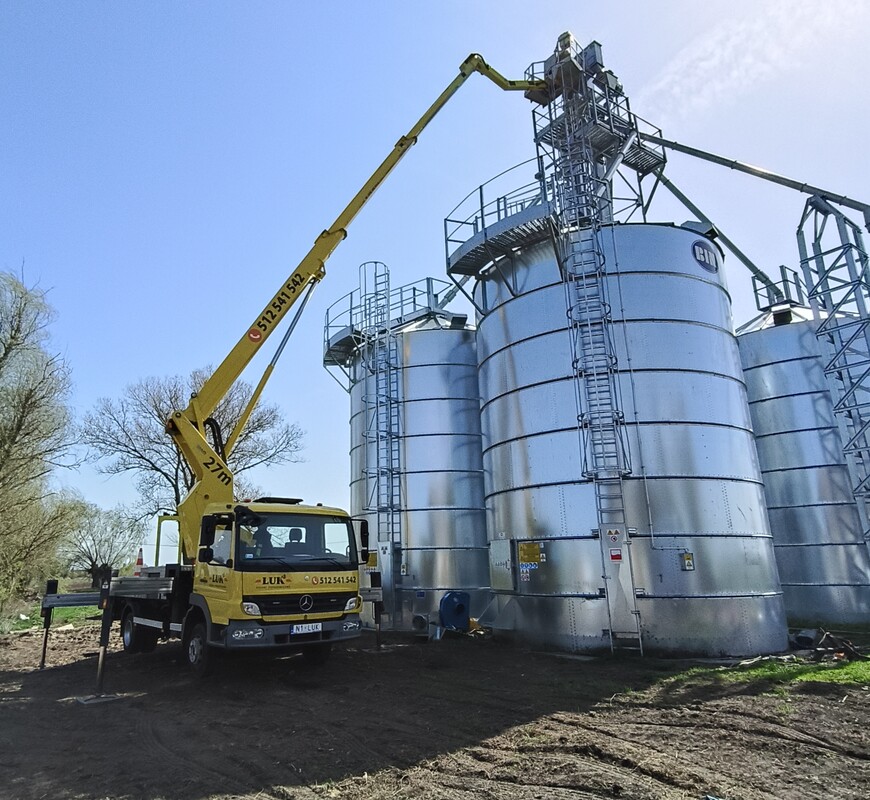 Elbląg • usługi podnośnikowe - wynajem podnośnika koszowego 27m • wycinka, pielęgnacja drzew i krzewów