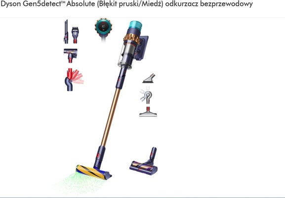 Elbląg Sprzedam używany odkurzacz Dyson Gen5 Detect abosolute plus stojak. Stan idealny. 
