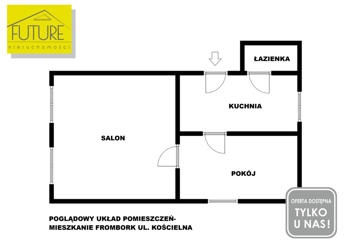 Elbląg FUTURE NIERUCHOMOŚCISprzedam mieszkanie - Frombork, Kościelna WYREMONTOWANE MIESZKANIE Z WIDOKIEM