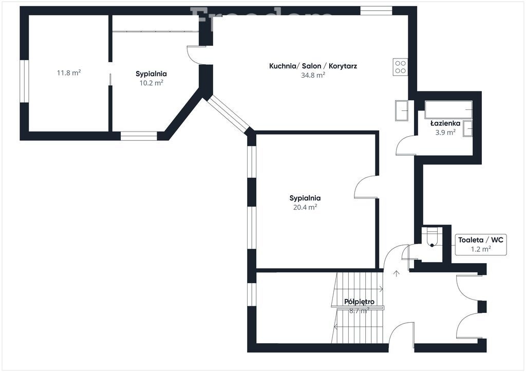 Elbląg FREEDOM NIERUCHOMOŚCISprzedam mieszkanie - Elbląg, Królewiecka. Na sprzedaż przestronne mieszkanie o