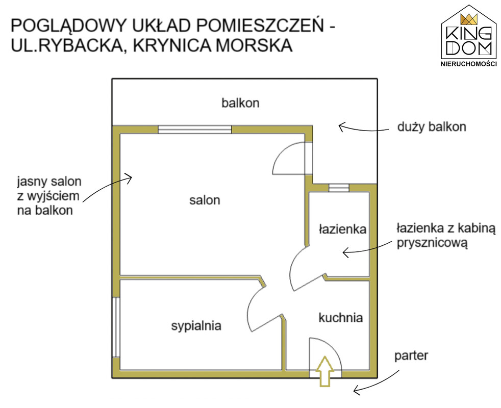 Elbląg 👑🏠  KINGDOM  🏠👑NIERUCHOMOŚCI BLISKO CIEBIE  2-POKOJOWE