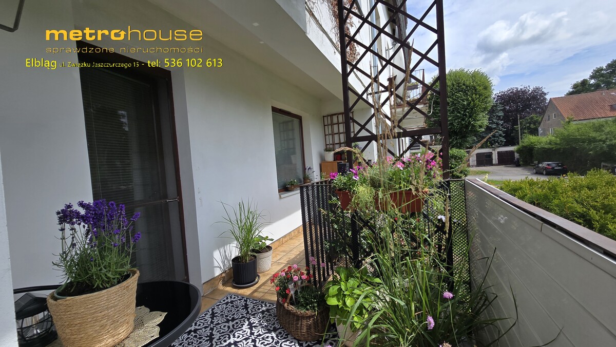 Elbląg Przestronne i słoneczne mieszkanie 84 m² w zielonej, spokojnej części Elbląga duży balkon, teren