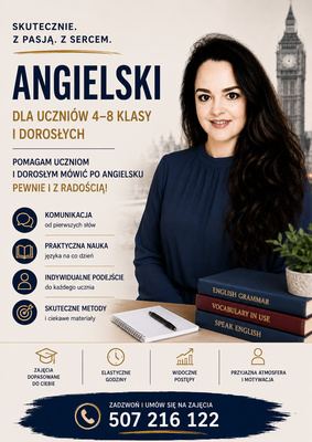 Elbląg Korepetycje z języka angielskiego.