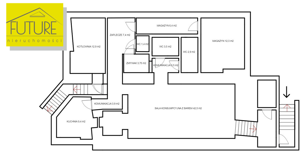 Elbląg FUTURE NIERUCHOMOŚCISprzedam komercyjny - Elbląg ul. Garbary LOKAL GASTRONOMICZNY Z PEŁNYM