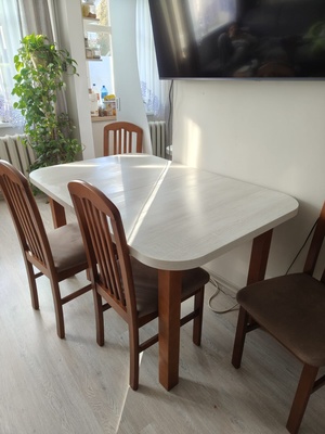 Elbląg Stół + krzesła