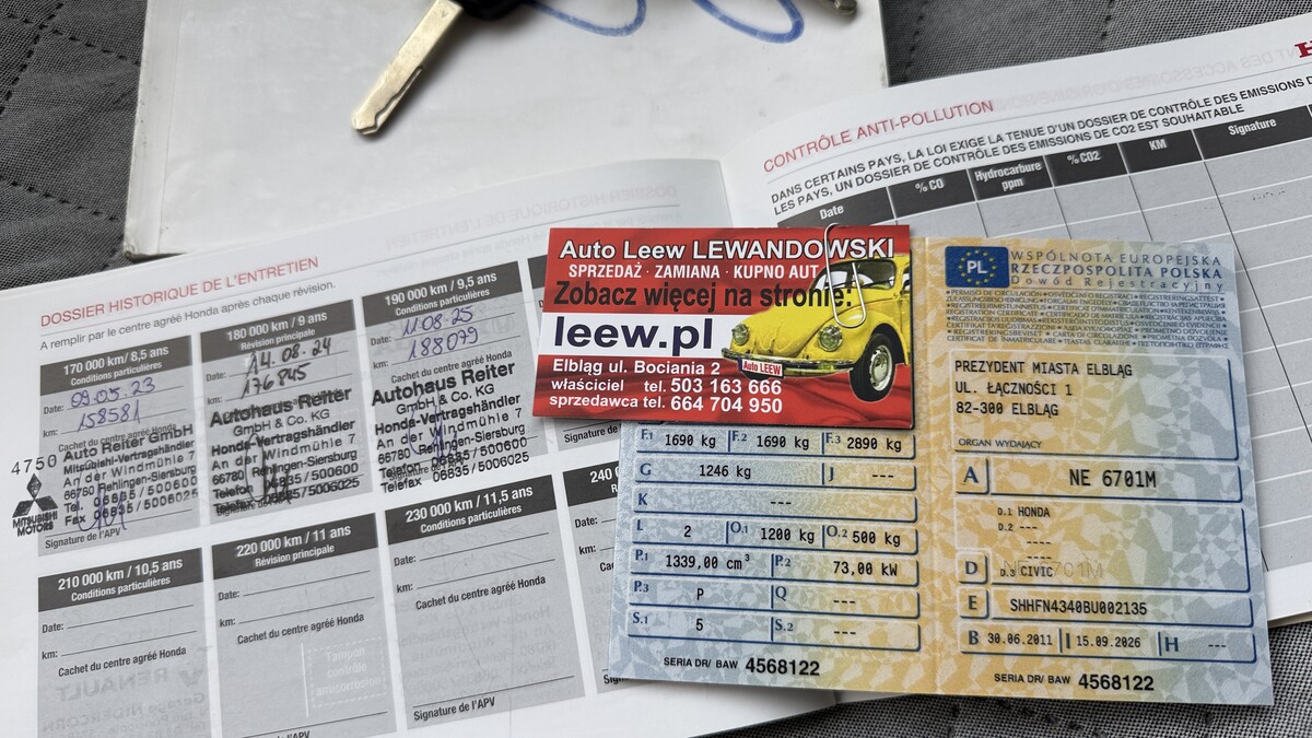 Elbląg Auto Leew LEWANDOWSKI Kupujemy i Sprzedajemy tylko dobre auta Za auta z Polskiego Salonu Płacimy Najwięcej HONDA