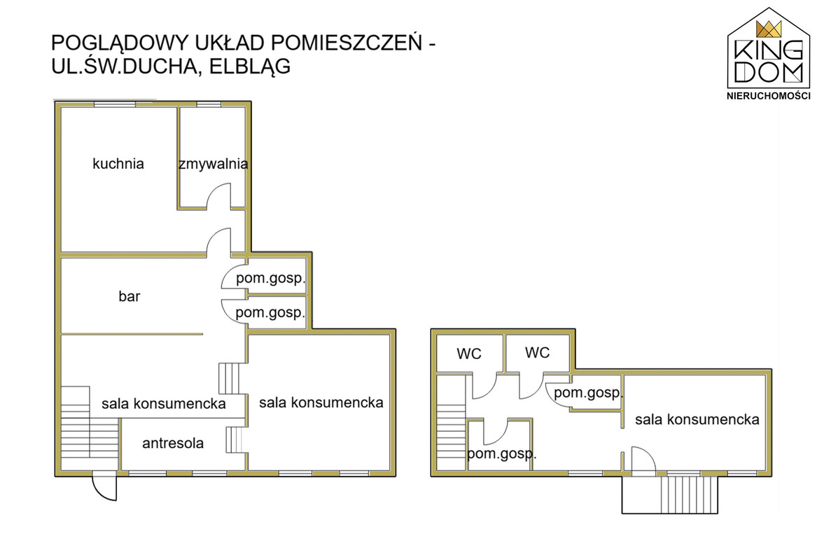 Elbląg KINGDOM NIERUCHOMOŚCI BLISKO CIEBIEKULINARNY BULWAR – PRZEJMIJ ZNANĄ MARKĘFUNKCJONUJĄCA RESTAURACJA Z