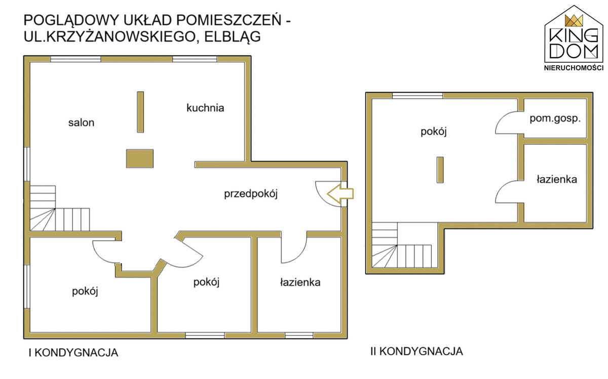 Elbląg 👑🏠 KINGDOM 🏠👑NIERUCHOMOŚCI BLISKO CIEBIE PRZESTRONNE