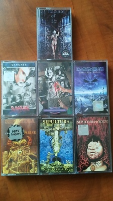 Elbląg Sprzedam kasety magnetofonowe SEPULTURA - Arise - 60 zł Distributed In Canada 1991 SEPULTURA - ROOTS - 30 zł