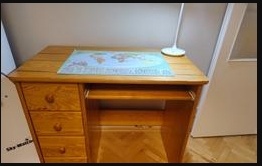 Elbląg sprzedam biurko sosnowe, blat do renowacji