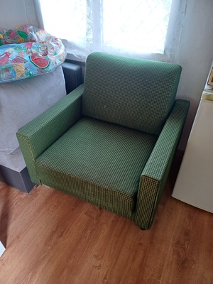 Elbląg Witam. Na sprzedaz fotel rozkładany jednoosobowy PRL. Sprzedam jednoosobowy fotel rozkładany który służył mi na