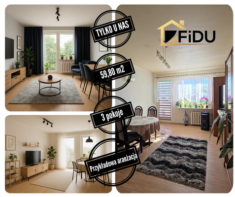 Elbląg 🟨 FiDU Biuro Nieruchomości prezentuje:🏡 3 pokoje z potencjałem – spokojna okolica,