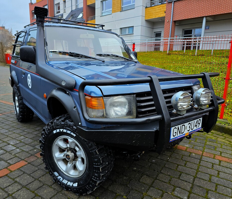 Elbląg Mitsubishi Pajero 2 4X4 OFF ROAD 2,5Diesel 100KM 1993Rok Doinwestowany Metalowe Zderzaki Hak