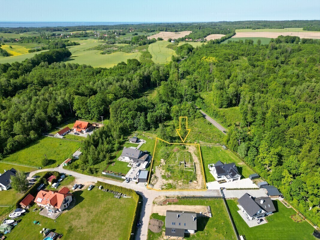 Elbląg NIERUCHOMOŚCI ANNA KRASZEWSKA  Działka pod zabudowę jednorodzinną w Krasnym Lesie  ul. Lema