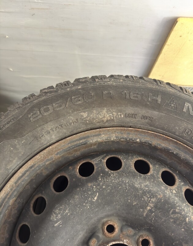 Elbląg Sprzedam felgi stalowe z oponami zimowymi UNIROYAL 205/60 R16 Zestaw z Forda turneo. Potrzebujesz więcej