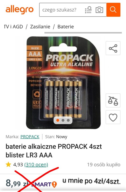 Elbląg Okazja ! Tylko dziś. .. towar nowy, na gwarancji ! Baterie po 1 zł. Latarki LED po 7zł. plus wiele innych