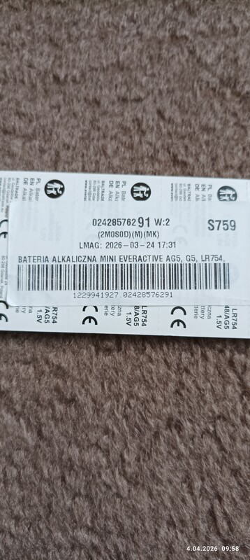 Elbląg Mam do sprzedania 10 nowych baterii do aparatów słuchowych typu AG5,A5,LR754.Mozliwy odbiór w Elblągu,