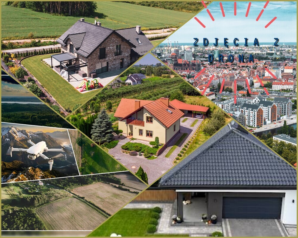 Elbląg Profesjonalne zdjęcia z drona! Zdjęcia wysokiej rozdzielczości: działki budowlane, rolne, budynki, domy Zdjęcia