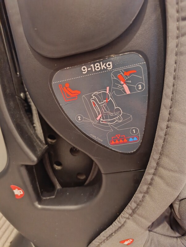 Elbląg Fotelik samochodowy Joie Every Stage dla dzieci o wadze od 9 do 36 kg. Używany przez 1 dziecko. Brak isofix.