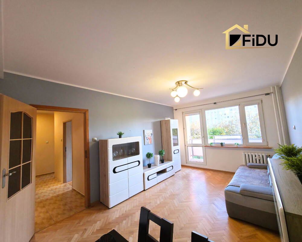 Elbląg FiDU Biuro Nieruchomości prezentuje: Elbląg, ul. J.Wybickiego Ekspozycja okien południowa 47.7 m² | 2 pokoje