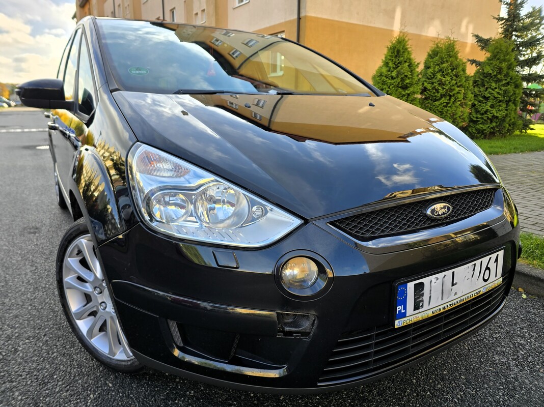 Elbląg Ford S-Max Titanium  2.0 Gaz Sekwencja  145KM 2007Rok Bardzo Dobry Stan 7-Mio Osobowy-Wspomaganie
