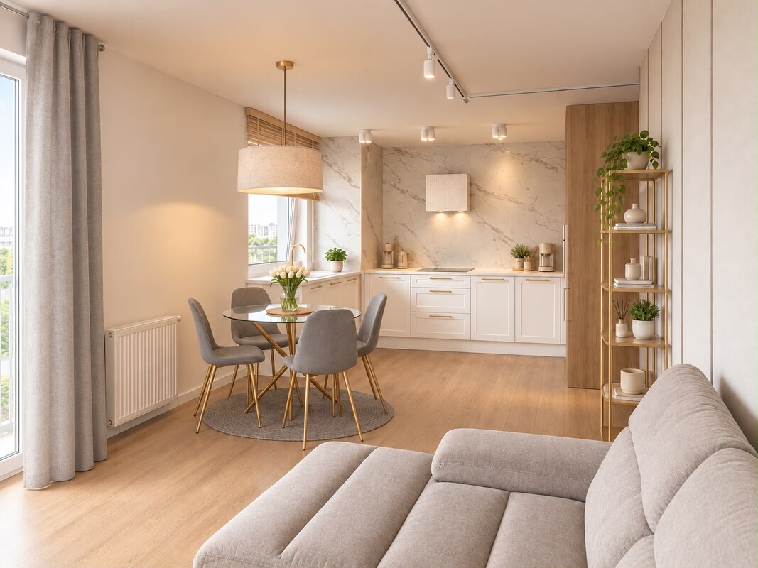 Elbląg Nowoczesny Apartament 85 m² z Panoramicznym Widokiem-Dwa tarasy Regal Park, Modern 85 m² Apartment with