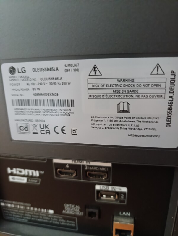 Elbląg Sprzedam niesprawny telewizor LG OLED 55 cali na gwarancji. Uszkodzona matryca. Serwis LG nie uznał gwarancji.