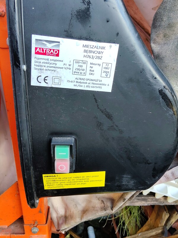 Elbląg Sprzedam nową nieużywana betoniarke odbiór osobisty