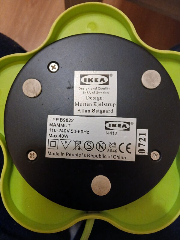 Elbląg Lampka Mammut z Ikea 100% sprawna.
