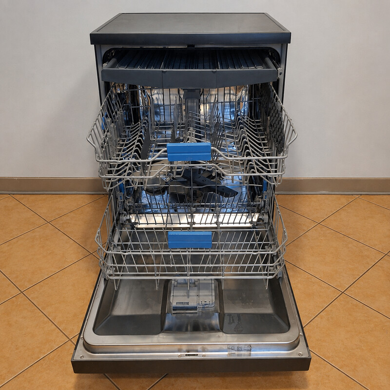 Elbląg Na sprzedaż zmywarka Beko w eleganckim czarnym kolorze. Sprzęt jest na gwarancji, w bardzo dobrym stanie