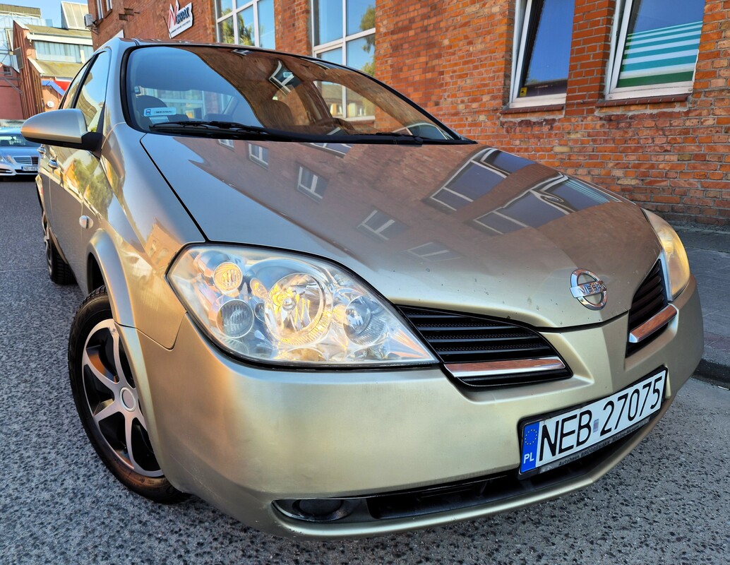 Elbląg Nissan Primera 1.9DCI 120Km 2004Rok Zwinne Miejskie Autko -Wspomaganie Kierownicy Tempomat Elektryczne Lusterka
