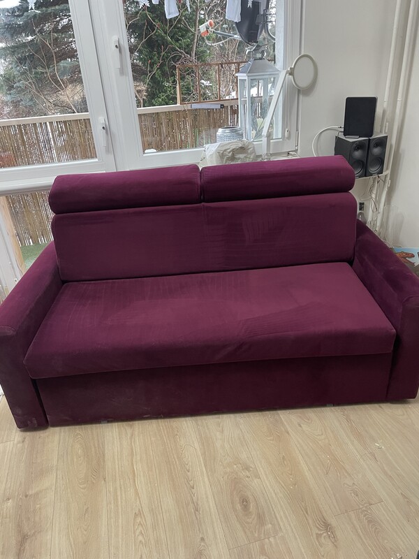 Elbląg Sprzedam sofę dwuosobową z funkcją spania. Stan ogólny bardzo dobry