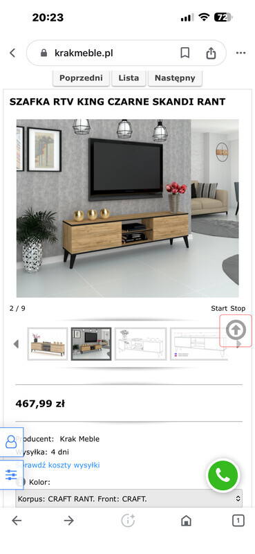 Elbląg Sprzedam szafkę RTV 160 cm, stan idealny. Odbiór osobisty w Elblągu