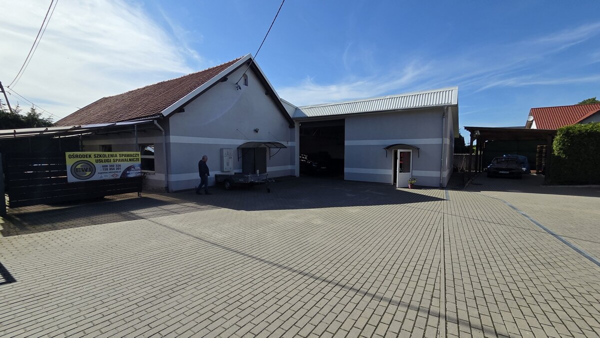 Elbląg SZULC & SZULC BIURO NIERUCHOMOŚCI NA SPRZEDAŻDOM Z HALĄ MAGAZYNOWĄ - Elbląg (Dąbrowa) ul. Królewiecka