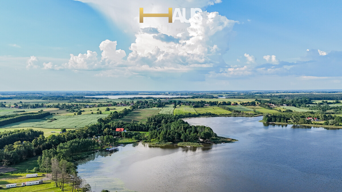 Elbląg PIĘKNA DZIAŁKA WIDOKOWA Z LINIĄ BRZEGOWĄ  JEZIORO JEZIORAK (POJEZIERZE IŁAWSKIE) MATYTY  POWIERZCHNIA