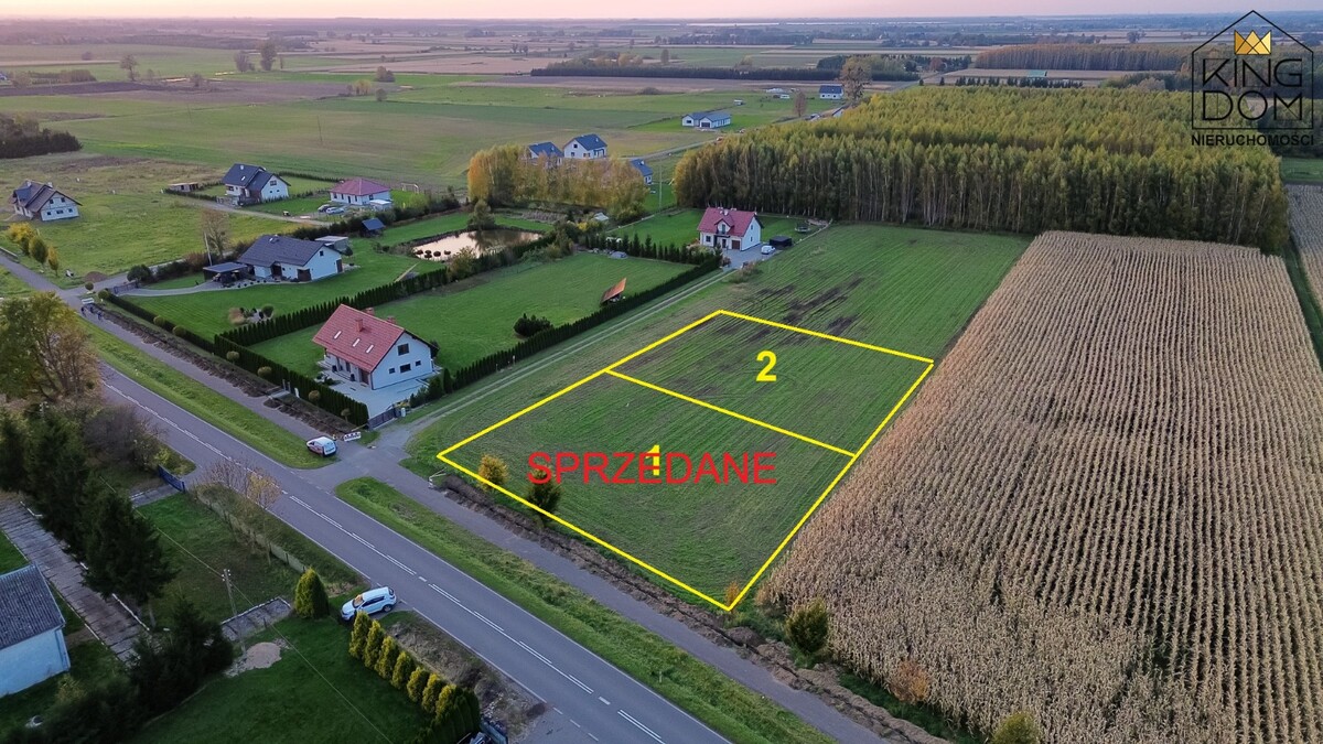 Elbląg KINGDOM NIERUCHOMOŚCI BLISKO CIEBIENA SPRZEDAŻ DWIE ATRAKCYJNE DZIAŁKI POD ZABUDOWĘ DOMU JEDNORODZINNEGOW